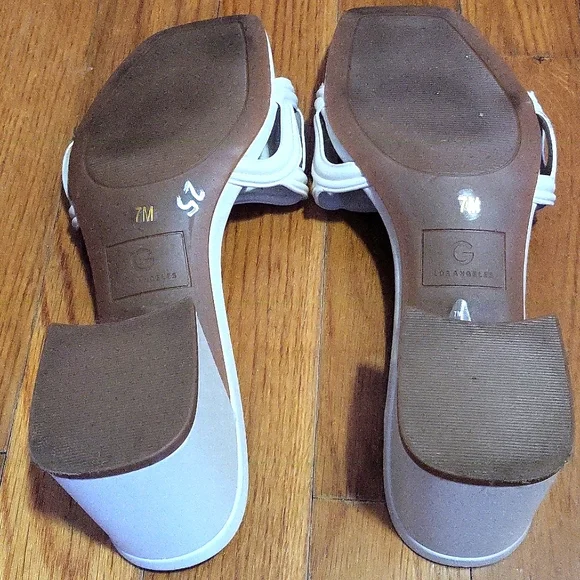 White Women's Slide Sandals - Picture 4 of 4